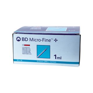 BD Micro-Fine+ U40 Insulinspritzen 12,7mm 100x1ml PZN...