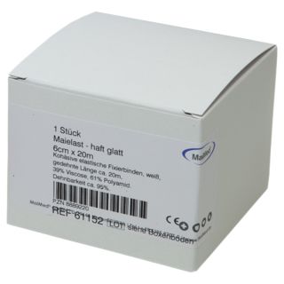 Maielast haft glatt Fixierbinde 6cmx20m 1 ST PZN 08889220