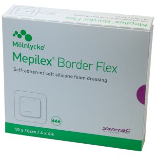 Mepilex Border Flex Schaumverband haftend 10x10cm 10 ST...