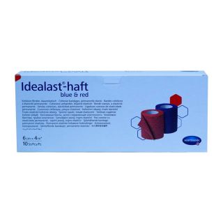 Idealast-haft color Idealbinde blau 6cmx4m 10 ST PZN 10109494