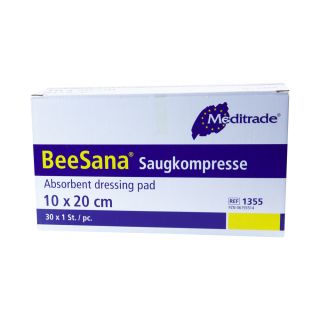 BeeSana Saugkompresse steril 10x20cm 30x1 ST  PZN 06193514