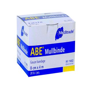 ABE Mullbinden Fixierbinde 8cmx4m 20 ST DIN 61631 PZN 01331041