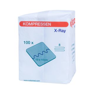 X-RAY Mullkompressen unsteril 8-fach 10x10cm 100 ST PZN 07099510