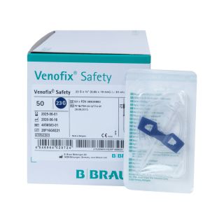 Venofix Safety Venenpunktionsbesteck 23G 0,65x19mm 30cm EU 1 ST PZN 08839883