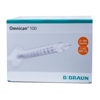 Omnican Insulinspritzen m.Kan. 1ml U100 0,30x8mm 100 ST...