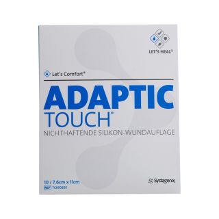 Adaptic Touch Silikon Wundauflage 7.6x11cm 10 ST PZN...