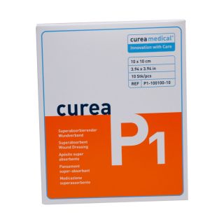 Curea P1 Superabsorbierender Wundverband 10x10cm 10 ST PZN 06563253