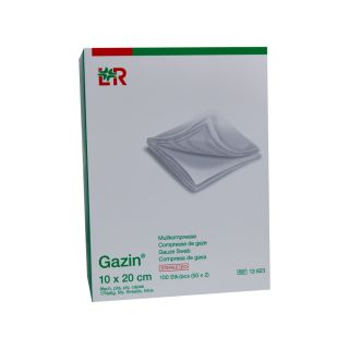 Gazin Mullkompressen steril 10x20cm 8-fach 50x2 ST PZN 03449077