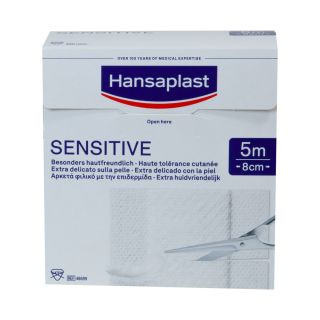 Hansaplast Sensitive 5mx8cm Rolle 1 ST PZN 013576687