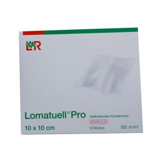Lomatuell Pro 10X10cm Steril 8 ST PZN 010005116