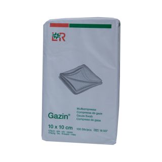 Gazin Mullkompressen unsteril 10x10cm 12fach 100 ST PZN 03959424