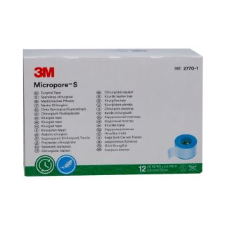 Micropore S Silikonrollenpflaster 2.5cmx5m 12 ST PZN 16015512