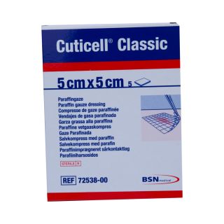 Cuticell Classic Paraffingaze 5x5cm 5 ST PZN 04979067