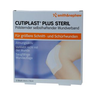 Cutiplast Plus Steril Wundverband 7.8x10cm 5 ST PZN 09732644