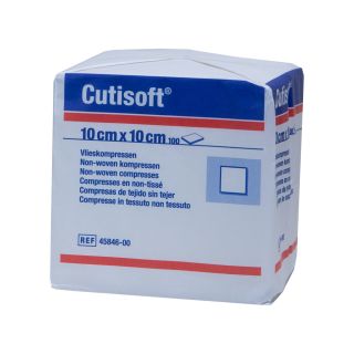 Cutisoft Vlieskompressen unsteril 10x10cm 100 ST PZN 04894862