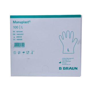 Manuplast PE Einmalhandschuhe Gr. L 100 ST PZN 16632297