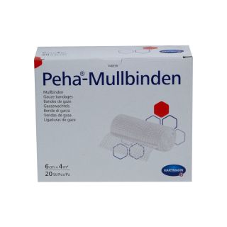 Peha-Mullbinden 6cmx4m 20 ST PZN 10069240