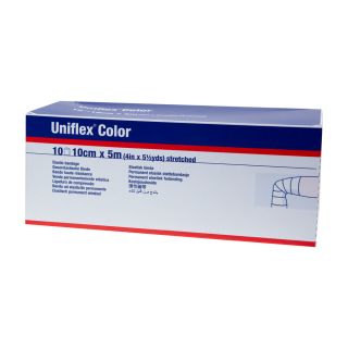 Uniflex Color Universalbinde blau lose 10cmx5m 10 ST PZN 08540144