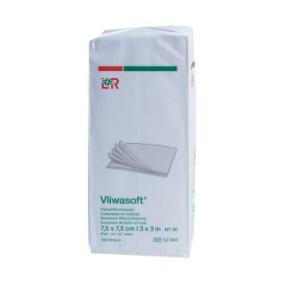 Vliwasoft Vliesstoffkompresse unsteril 7.5x7.5cm 6lagig 100 ST PZN 08900921