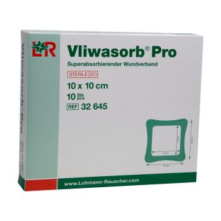 Vliwasorb Pro Wundverband 10x10cm 10 ST PZN 10792516