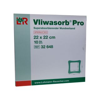 Vliwasorb Pro Wundverband 22x22cm 10 ST PZN 10792539