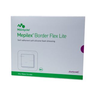 Mepilex Border Flex Lite Schaumverband 15x15cm 5 ST PZN 016226545