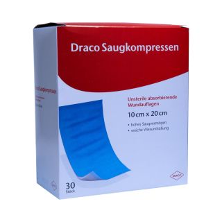 Draco Saugkompressen unsteril 10x20cm 30 ST PZN 00948785