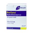 BeeSana Mullschlitzkompresse steril 12-f 7,5x7,5cm 25x2...