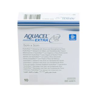 Aquacel Ag Extra Wundauflage 5x5cm 10 ST PZN 09508444