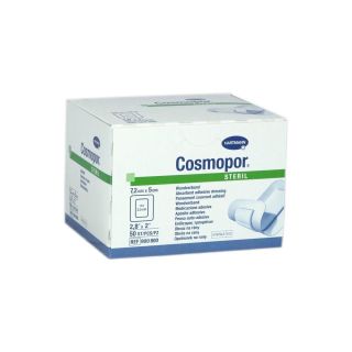 Cosmopor steril Wundverband 7,2x5cm 50 ST PZN 04302005