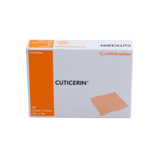 Cuticerin Gaze mit Salbenbeschichtung 7,5x7,5cm  50 ST PZN 03182384