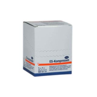 ES-Kompressen steril 5x5cm 8fach 25x2 ST PZN 01407057