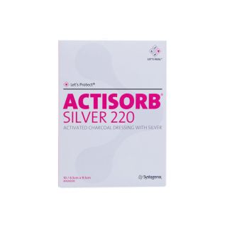 Actisorb 220 Silver Wundauflage steril 9,5x6,5cm 10 ST...
