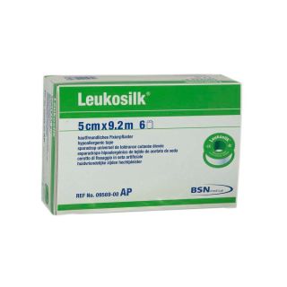 Leukosilk 9,2mx5cm 9569  6 ST PZN 04593698