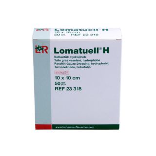Lomatuell H Salbentüll hydrophob steril 10x10cm  23318...