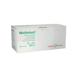 Mollelast elastische Fixierbinde weiß  8cmx4m 100 ST PZN 07402428