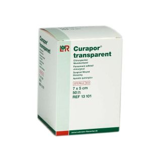 Curapor transparent Wundverband steril 5x7cm 50 ST PZN 02913733