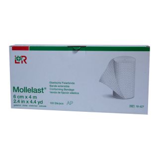 Mollelast elastische Fixierbinde weiß 6cmx4m 100 ST PZN 07402411