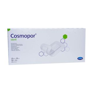 Cosmopor steril Wundverband 10x25cm 25 ST PZN 04302086