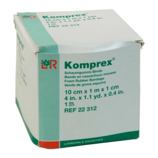 Komprex Schaumgummi Binde 10cmx1m Stärke 1cm 1 ST PZN 00590987