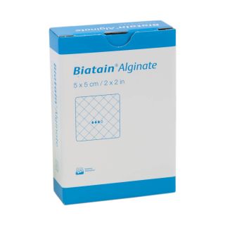 Biatain Alginate Alginatverband 5x5cm  10 ST PZN 01406388