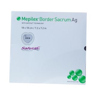 Mepilex Border Sacrum Ag Schaumverband 18x18 cm 5 ST PZN 06130436