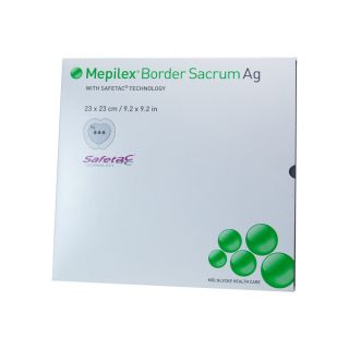 Mepilex Border Sacrum Ag Schaumverband 23x23 cm 5 ST PZN 06130459