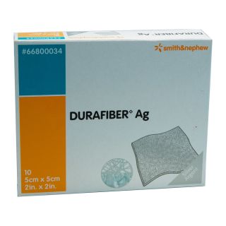 Durafiber Ag Verband 5x5cm 10 ST PZN 03426159