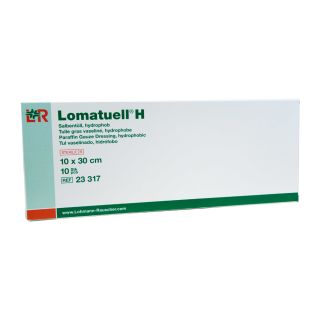 Lomatuell H Salbentüll hydrophob steril 10x30cm 10 ST PZN 03275625