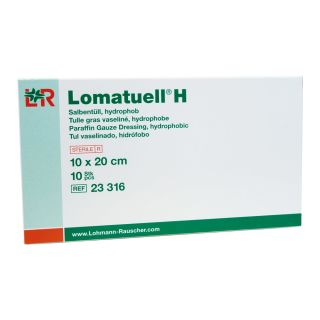 Lomatuell H Salbentüll hydrophob steril 10x20xm 10 ST PZN...