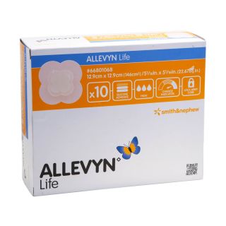 Allevyn Life Silikon-Schaumverband 12.9x12.9cm 10 ST PZN 09634031