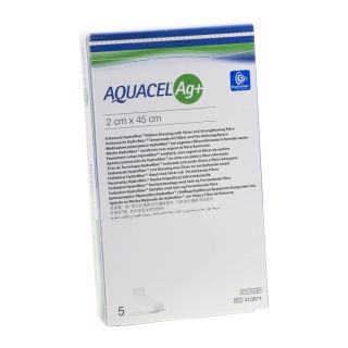 Aquacel Ag+ Tamponade 2x45cm 5 ST PZN 10203804